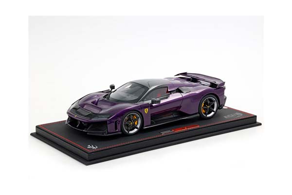 FERRARI F80 CARBON OPTIONAL VIOLA HONG KONG / ФЕРРАРИ Ф80 КАРБОН ОПТИОНАЛ ХОНГ КОНГ 1:18 ЧЕРНЫЙ — фото 2