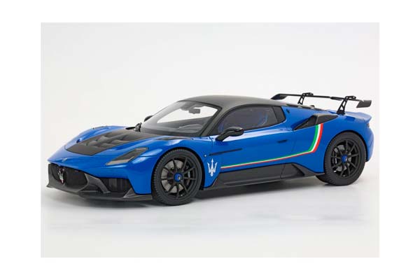 MASERATI GT2 STRADALE BLU INFINITO WITH ITALIAN STRIPE / МАЗЕРАТИ ГТ2 СТРАДАЛЕ ИНФИНИТО ИТАЛИАН ПОЛОСА 1:18 СИНИЙ — фото 4