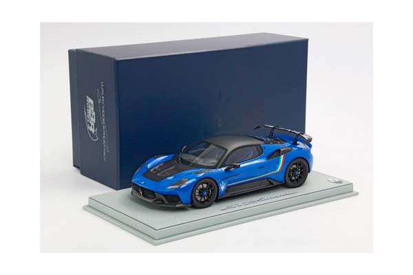 MASERATI GT2 STRADALE BLU INFINITO WITH ITALIAN STRIPE / МАЗЕРАТИ ГТ2 СТРАДАЛЕ ИНФИНИТО ИТАЛИАН ПОЛОСА 1:18 СИНИЙ — фото 9