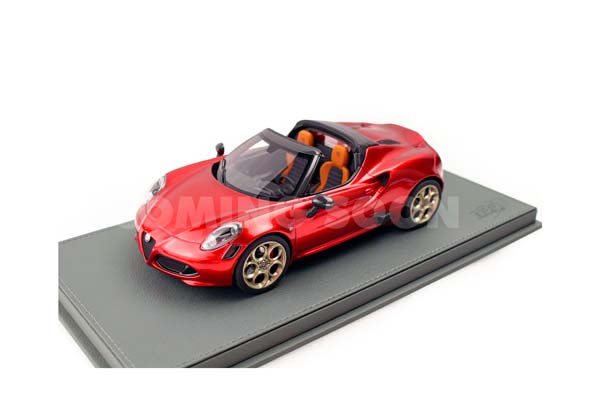 ALFA ROMEO 4C SPIDER 33 STRADALE TRIBUTE (ROSSO VILLA D’ESTE) / АЛЬФА РОМЕО 4К СПАЙДЕР 33 СТРАДАЛЕ ТРИБУТЕ ВИЛЛА Д ЕСТЕ 1:18 КРАСНЫЙ