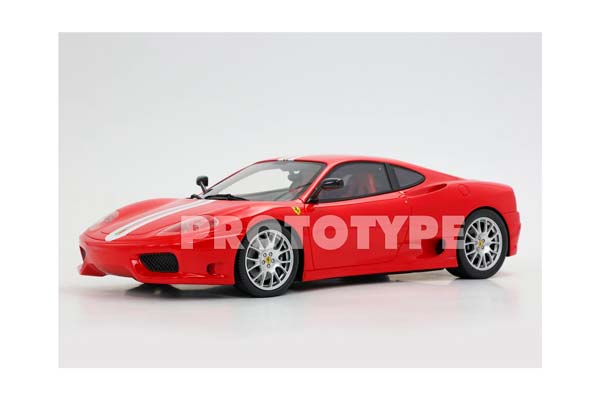 FERRARI 360 CHALLENGE STRADALE ROSSO CORSA WITH ITALIAN STRIPE / ФЕРРАРИ 360 КХАЛЛЕНГЕ СТРАДАЛЕ ИТАЛИАН ПОЛОСА 1:18 КРАСНЫЙ — фото 4
