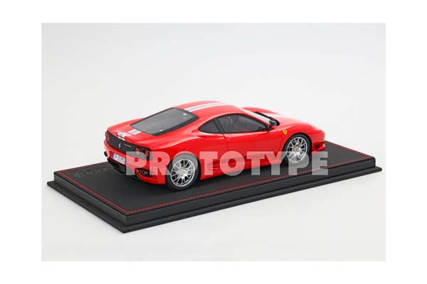 FERRARI 360 CHALLENGE STRADALE ROSSO CORSA WITH ITALIAN STRIPE / ФЕРРАРИ 360 КХАЛЛЕНГЕ СТРАДАЛЕ ИТАЛИАН ПОЛОСА 1:18 КРАСНЫЙ — фото 2