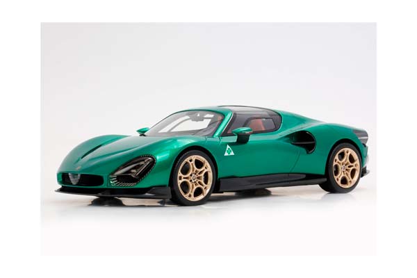 ALFA ROMEO 33 STRADALE VERDE MONTREAL / АЛЬФА РОМЕО 33 СТРАДАЛЕ МОНТРЕАЛ 1:18 ЗЕЛЕНЫЙ — фото 3