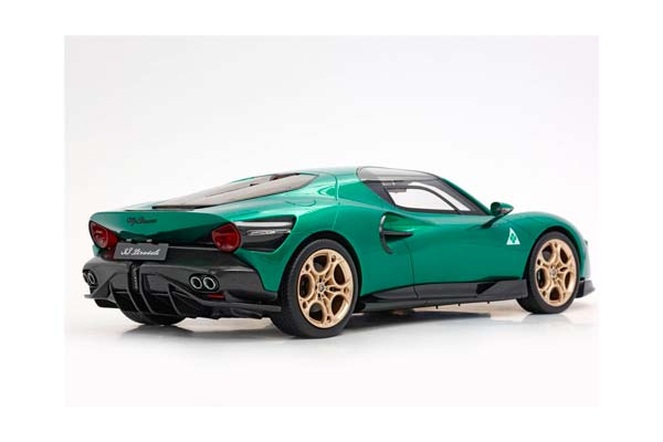 ALFA ROMEO 33 STRADALE VERDE MONTREAL / АЛЬФА РОМЕО 33 СТРАДАЛЕ МОНТРЕАЛ 1:18 ЗЕЛЕНЫЙ — фото 4