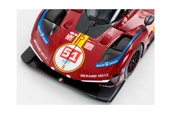 FERRARI 499P CAR N. 51 - 3RD QATAR 1812KM 2025 DRIVERS PIER GUIDI GIOVINAZZI CALADO / ФЕРРАРИ 499П АВТОМОБИЛЬ № 51 2025 1:18 — фото 7
