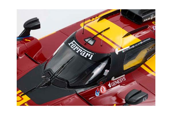 FERRARI 499P CAR N. 51 - 3RD QATAR 1812KM 2025 DRIVERS PIER GUIDI GIOVINAZZI CALADO / ФЕРРАРИ 499П АВТОМОБИЛЬ № 51 2025 1:18 — фото 8