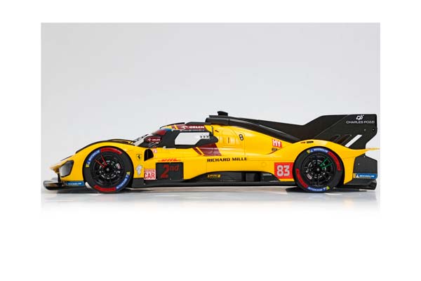 FERRARI 499P CAR N. 83 - 2ND QATAR 1812KM 2025 DRIVERS KUBICA YE HANSON / ФЕРРАРИ 499П АВТОМОБИЛЬ № 83 2025 1:18 — фото 4