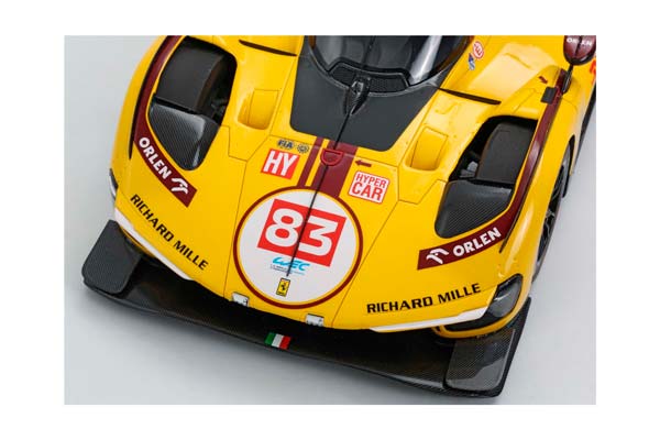 FERRARI 499P CAR N. 83 - 2ND QATAR 1812KM 2025 DRIVERS KUBICA YE HANSON / ФЕРРАРИ 499П АВТОМОБИЛЬ № 83 2025 1:18 — фото 8