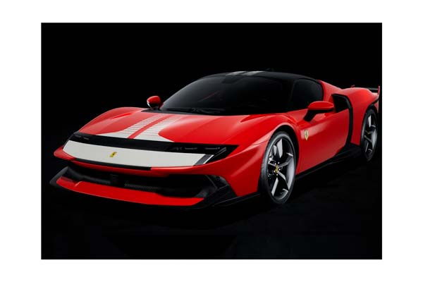 FERRARI 849 TESTAROSSA ASSETTO FIORANO ROSSO FIAMMANTE WITH WHITE LIVERY / ФЕРРАРИ 849 ТЕСТАРОССА АССЕТТО ФИАММАНТЕ ЛИВЕРИ 1:18 КРАСНЫЙ