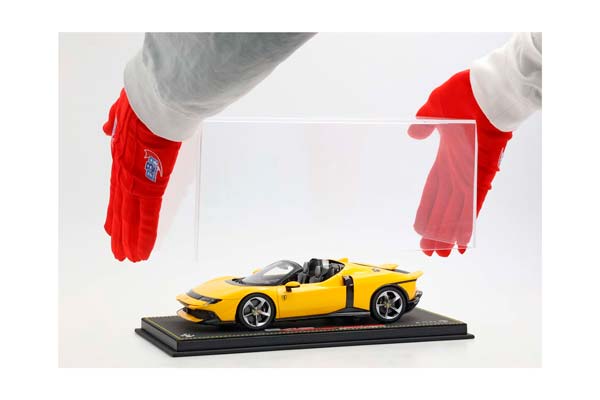 FERRARI 849 TESTAROSSA SPIDER GIALLO MODENA PRESS VERSION / ФЕРРАРИ 849 ТЕСТАРОССА СПАЙДЕР ПРЕСС ВЕРСИОН 1:18 ЖЕЛТЫЙ — фото 2