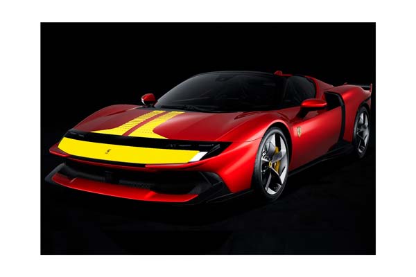 FERRARI 849 TESTAROSSA SPIDER ASSETTO FIORANO ROSSO MAGMA WITH YELLOW LIVERY / ФЕРРАРИ 849 ТЕСТАРОССА СПАЙДЕР АССЕТТО МАГМА ЛИВЕРИ 1:18 КРАСНЫЙ