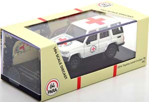 TOYOTA LAND CRUISER 76 RED CROSS 2014 WHITE RED (ДЛИНА МОДЕЛИ 6-10 СМ) — фото 3