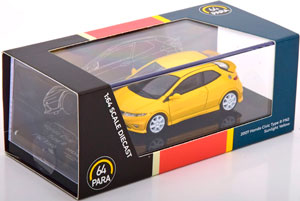 HONDA CIVIC FN2 TYPE R 2007 YELLOW (ДЛИНА МОДЕЛИ 6-10 СМ) — фото 3