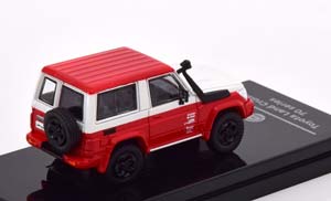 TOYOTA LAND CRUISER 71 2023 RED WHITE (ДЛИНА МОДЕЛИ 6-10 СМ) — фото 2