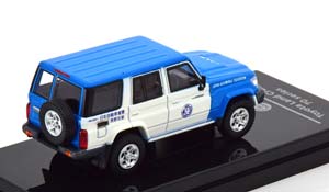 TOYOTA LAND CRUISER 76 JAF 2014 BLUE WHITE (ДЛИНА МОДЕЛИ 6-10 СМ) — фото 2