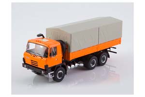 TATRA 815 V26 БОРТОВОЙ С ТЕНТОМ, ОРАНЖЕВЫЙ С СЕРЫМ