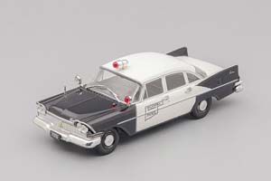 PLYMOUTH SAVOY OKLAHOMA HIGHWAY PATROL, ПОЛИЦЕЙСКИЕ МАШИНЫ МИРА 21, BLACK / WHITE