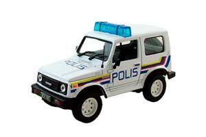 SUZUKI SAMURAI ПОЛИЦИЯ МАЛАЙЗИИ, ПОЛИЦЕЙСКИЕ МАШИНЫ МИРА 33, БЕЛЫЙ
