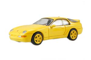 PORSCHE 968 1991 ЖЕЛТЫЙ (ДЛИНА МОДЕЛИ 3-5 СМ)
