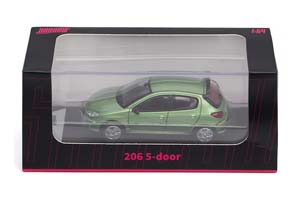 PEUGEOT 206 5-DOOR GREEN / ПЕЖО 5-ДВЕРНЫЙ ЗЕЛЕНЫЙ (ДЛИНА 6 СМ) — фото 6
