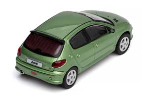 PEUGEOT 206 5-DOOR GREEN / ПЕЖО 5-ДВЕРНЫЙ ЗЕЛЕНЫЙ (ДЛИНА 6 СМ) — фото 2