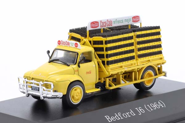 BEDFORD J6 TRUCK WITH BOTTLE COCA-COLA 1964, YELLOW