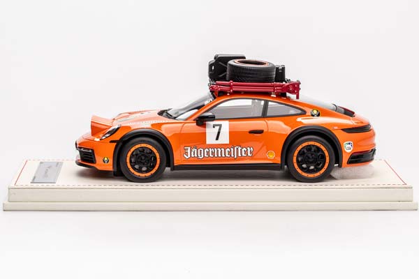PORSCHE 911 (992) DAKAR «JÄGERMEISTER»  2023 / ПОРШЕ ДАКАР ЯГЕРМАЙСТЕР ОРАНЖЕВЫЙ (С БОКСОМ, ЛИМИТ 21/50) — фото 5