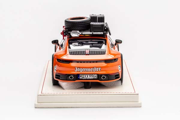 PORSCHE 911 (992) DAKAR «JÄGERMEISTER»  2023 / ПОРШЕ ДАКАР ЯГЕРМАЙСТЕР ОРАНЖЕВЫЙ (С БОКСОМ, ЛИМИТ 21/50) — фото 8