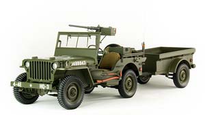 JEEP WILLY´S WITH TRAILER AND ANTI-TANK GUN M3 1943 OLIVE-GREEN — фото 6