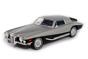 STUTZ BLACKHAWK COUPE 1971 BLUE/SILVER