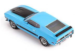 FORD MUSTANG MACH 1 1973 ГОЛУБОЙ С ЧЕРНЫМ — фото 3