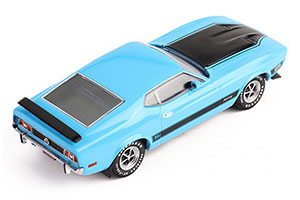 FORD MUSTANG MACH 1 1973 ГОЛУБОЙ С ЧЕРНЫМ — фото 4