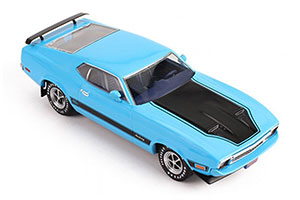 FORD MUSTANG MACH 1 1973 ГОЛУБОЙ С ЧЕРНЫМ — фото 6
