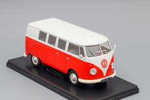 VW VOLKSWAGEN T1, SAMOHODY PRL 64, RED / WHITE — фото 3