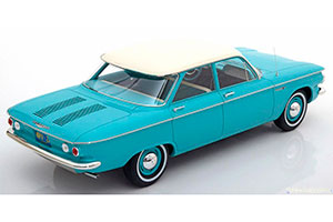 CHEVROLET CORVAIR SEDAN TURQUOIS/LIGHT BEIGE 4-DOOR — фото 2