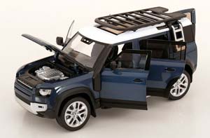LAND ROVER DEFENDER 110 BLUE METALLIC/WHITE — фото 3