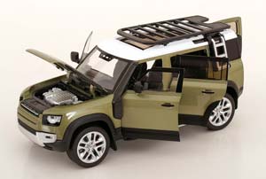 LAND ROVER DEFENDER 110 LIGHT GREEN METALLIC/WHITE — фото 3