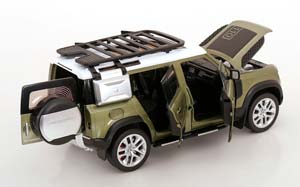 LAND ROVER DEFENDER 110 LIGHT GREEN METALLIC/WHITE — фото 4