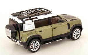 LAND ROVER DEFENDER 110 LIGHT GREEN METALLIC/WHITE — фото 2