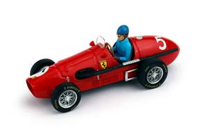 FERRARI 500 F2 GP GRANDE BRETAGNE 1952 WITH DRIVER ALBERTO ASCARI (IT) #5 WORLD CHAMPION