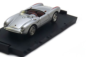 PORSCHE 550A RS SPYDER 1954 SILVER/RED UPDATE MODEL