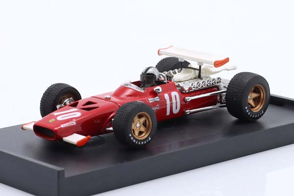 PEDRO RODRIGUEZ FERRARI 312 F1 #10 ITALY GP FORMULA 1 1969 WITH DRIVER FIGURE / ПЕДРО РОДРИГУЕЗ ФЕРРАРИ 312 ФОРМУЛА-1 ИТАЛИЯ ГРАН-ПРИ ДРИВЕР ФИГУРКА