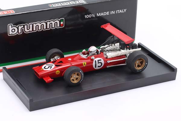 FERRARI 312 F1 #15 SPAIN GP FORMULA 1 1969 WITH DRIVER FIGURE CHRIS AMON / ФЕРРАРИ 312 ФОРМУЛА-1 СПАЙН ГРАН-ПРИ ДРИВЕР ФИГУРКА ЧРИС АМОН — фото 3