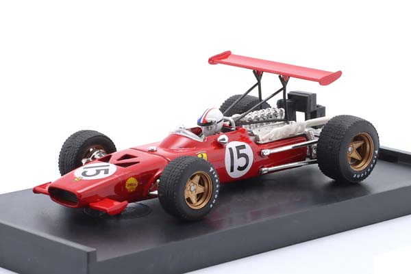 FERRARI 312 F1 #15 SPAIN GP FORMULA 1 1969 WITH DRIVER FIGURE CHRIS AMON / ФЕРРАРИ 312 ФОРМУЛА-1 СПАЙН ГРАН-ПРИ ДРИВЕР ФИГУРКА ЧРИС АМОН — фото 1