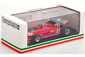 FERRARI 126 CK TURBO GP CANADA WITH DESTROYED SPOILER 1981 VILLENEUVE WITH DRIVER FIGURINE — фото 4