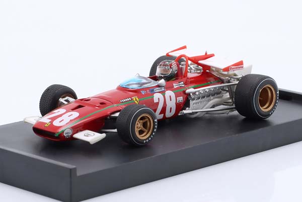 FERRARI 312B #28 4TH BELGIUM GP FORMULA 1 1970 WITH DRIVER FIGURE IGNAZIO GIUNTI / ФЕРРАРИ 312B 4TH БЕЛГИУМ ГРАН-ПРИ ФОРМУЛА-1 ДРИВЕР ФИГУРКА ИГНАЗИО ГИУНТИ