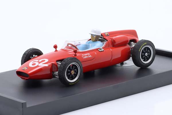 COOPER T53 #62 ITALY GP FORMULA 1 1961 WITH DRIVER FIGURE LORENZO BANDINI / КУПЕР T53 ИТАЛИЯ ГРАН-ПРИ ФОРМУЛА-1 ДРИВЕР ФИГУРКА ЛОРЕНЗО БАНДИНИ