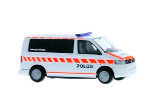 VW VOLKSWAGEN T5 KANTONPOLIZEI GLARUS (ПОЛИЦИЯ) (ДЛИНА МОДЕЛИ 3-5 СМ)