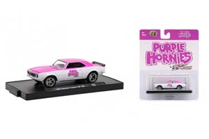 CHEVROLET CAMARO SS 350 WHITE AND PURPLE 1968 (ДЛИНА МОДЕЛИ 6-10 СМ)