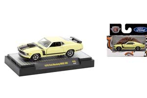 FORD MUSTANG BOSS 302 (1970), YELLOW (ДЛИНА МОДЕЛИ 6-10 СМ)